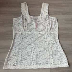 Ruby Ribbon Empire Lace Tank